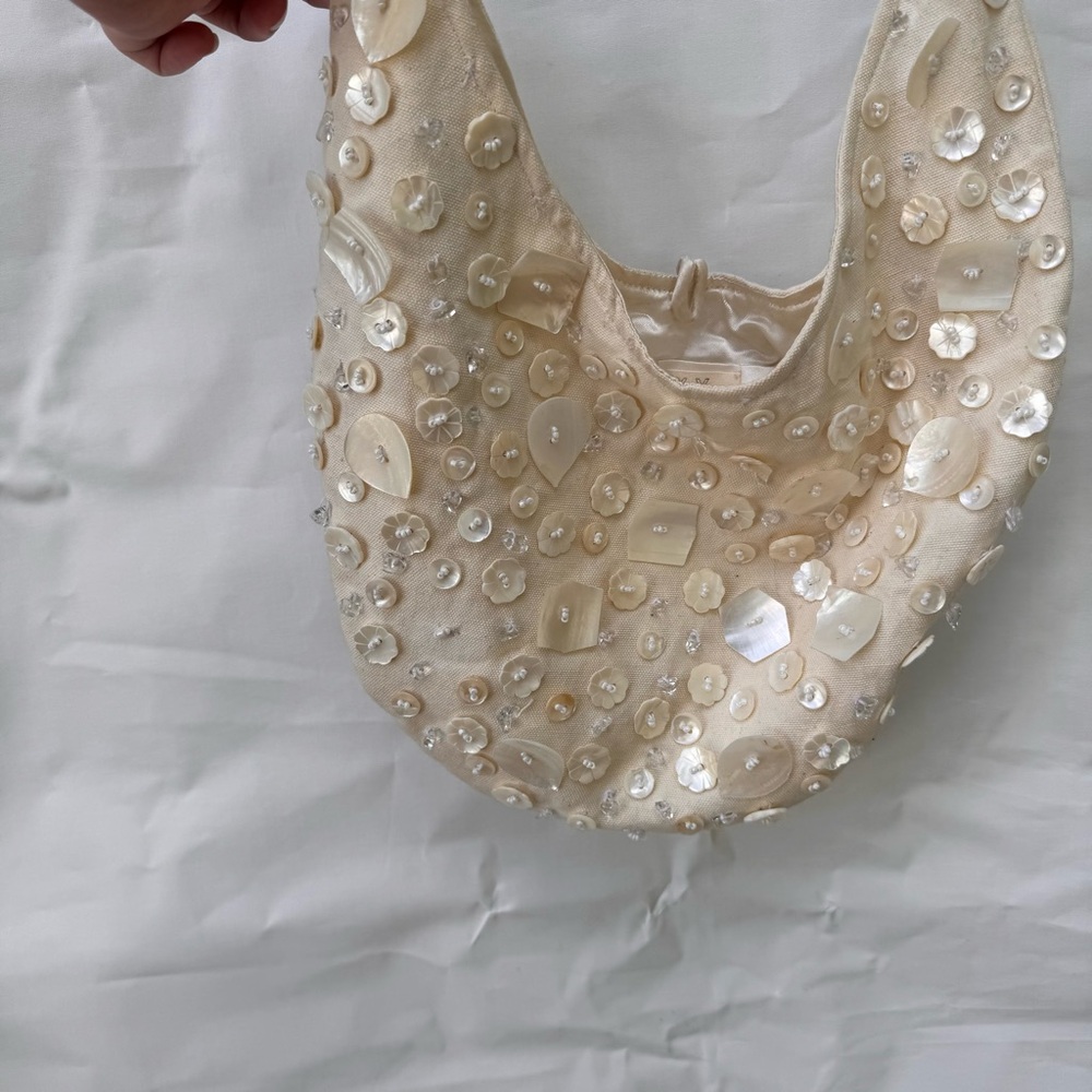 Roxy // shell button sling shoulder purse early 2000s - Picture 2 of 8